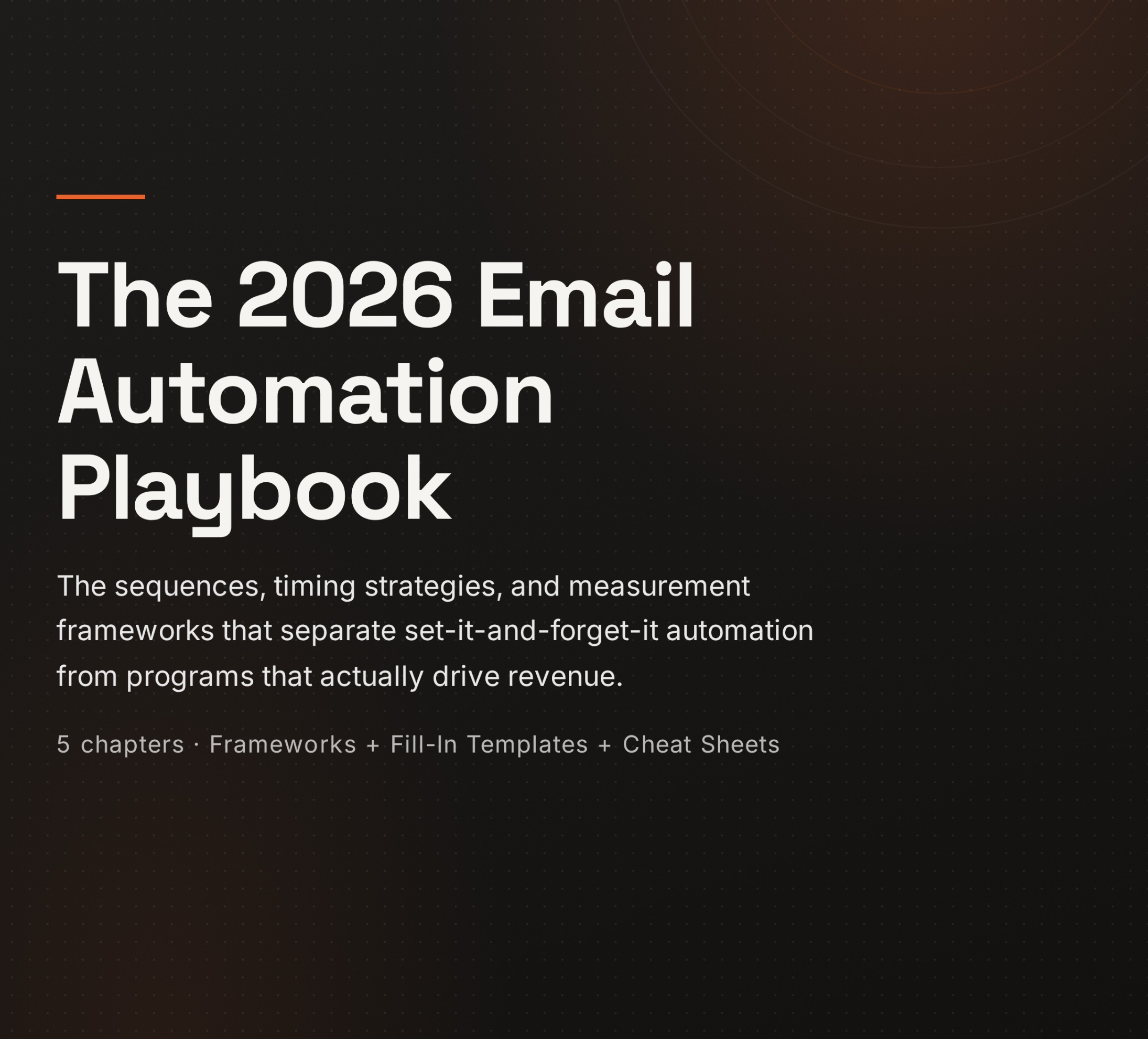 The 2026 Email Automation Playbook